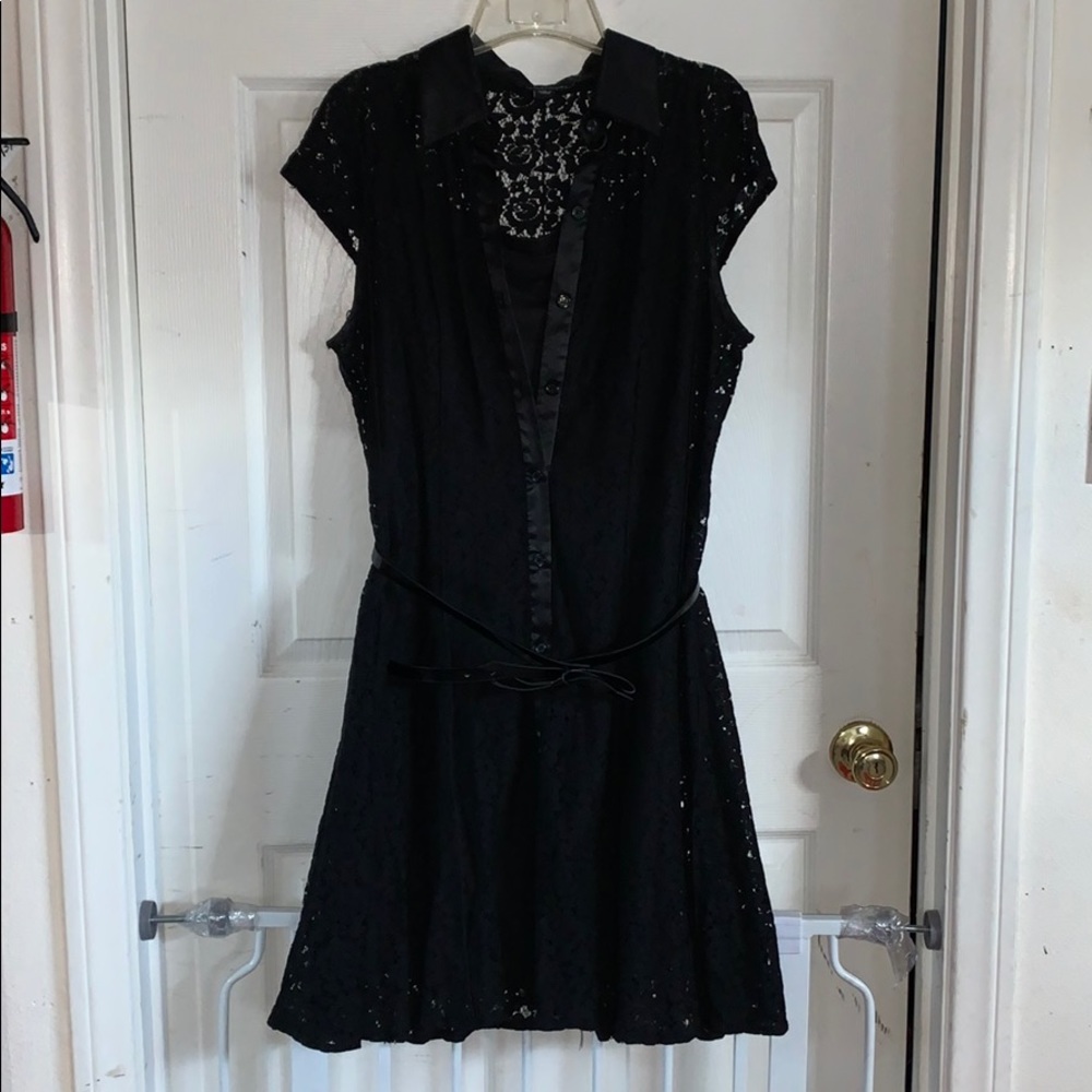 Perceptions little black dress Lace